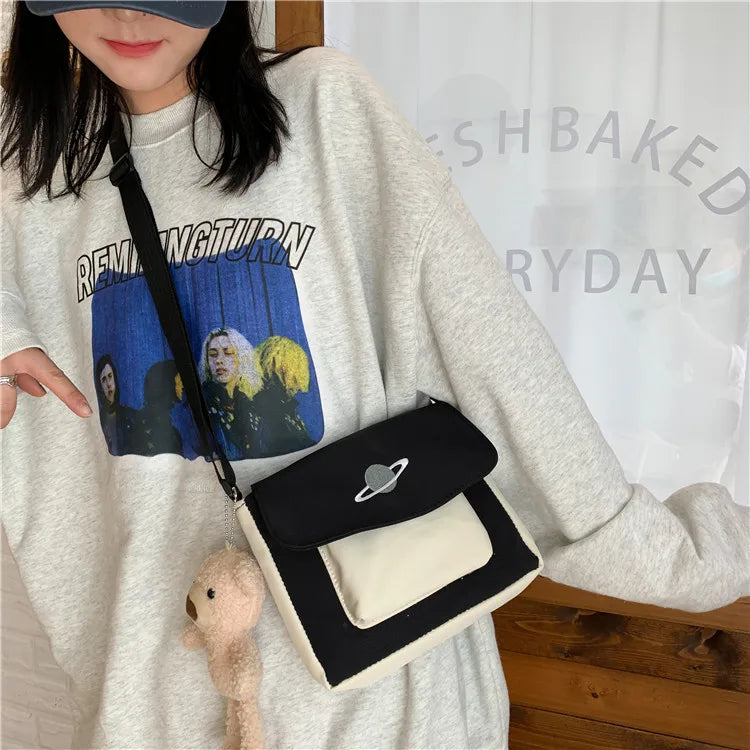 Canvas Bag Women Handbags Shoulder Crossbody All-match Student Harajuku