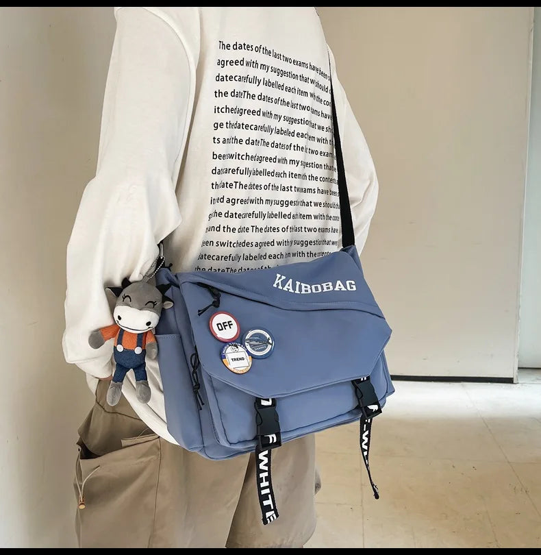 Canvas Bag School Bags for College Student Men Women Shoulder Bags