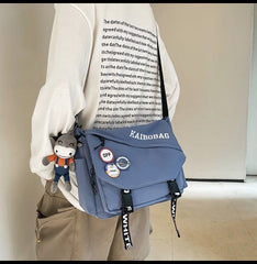 Canvas Bag School Bags for College Student Men Women Shoulder Bags