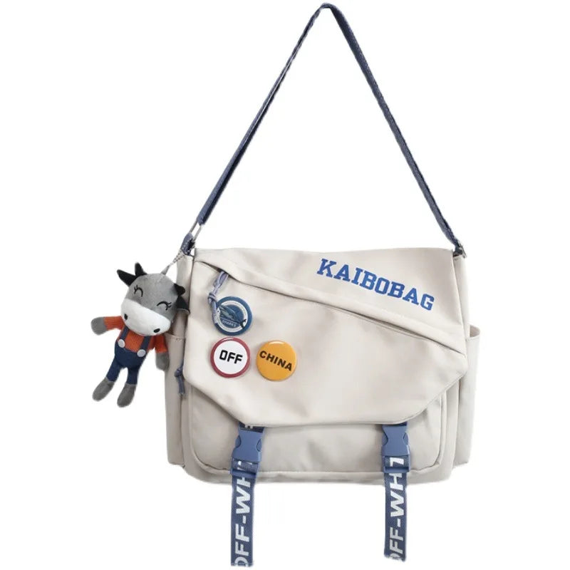 Canvas Bag School Bags for College Student Men Women Shoulder Bags
