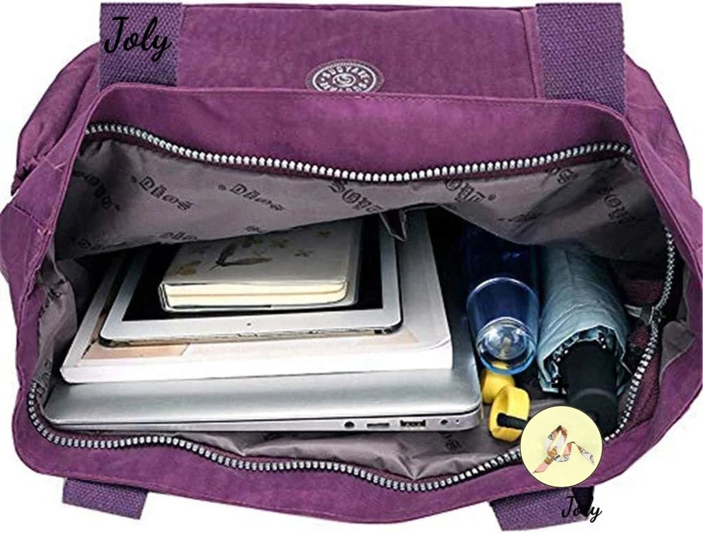Women's Waterproof Nylon Top-handle Shoulder Bag