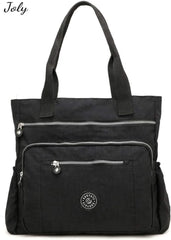 Women's Waterproof Nylon Top-handle Shoulder Bag