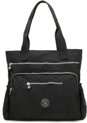 Women's Waterproof Nylon Top-handle Shoulder Bag