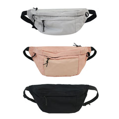 Canvas Casual Fanny Waist Bag Unisex Solid Chest Phone Pouch Travel