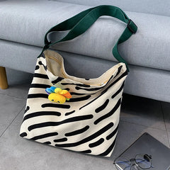 Canvas Printing Womens Messenger Bag Beach Shoulder Shopping Bags