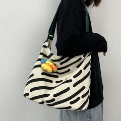 Canvas Printing Womens Messenger Bag Beach Shoulder Shopping Bags