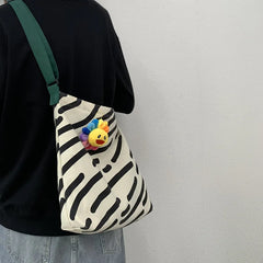 Canvas Printing Womens Messenger Bag Beach Shoulder Shopping Bags