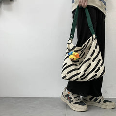 Canvas Printing Womens Messenger Bag Beach Shoulder Shopping Bags