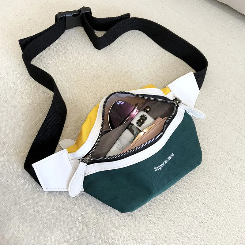 Canvas Fanny Pack Banana Waist Bag Belt Bag for Women
