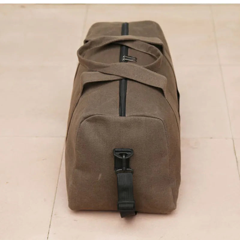 Canvas Folding Bag Men Travel Bags Handbag Large Capacity