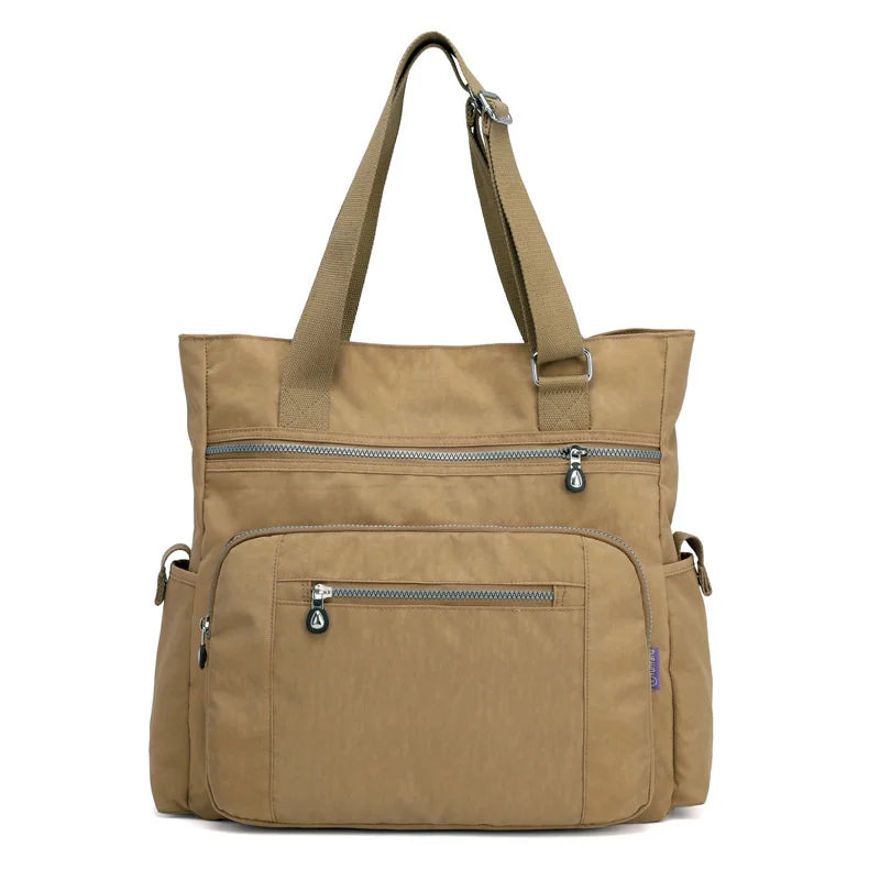 Canvas Shoulder Bag Women's Leisure Messenger High Capacity Waterproof Crossbody