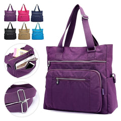 Canvas Shoulder Bag Women's Leisure Messenger High Capacity Waterproof Crossbody