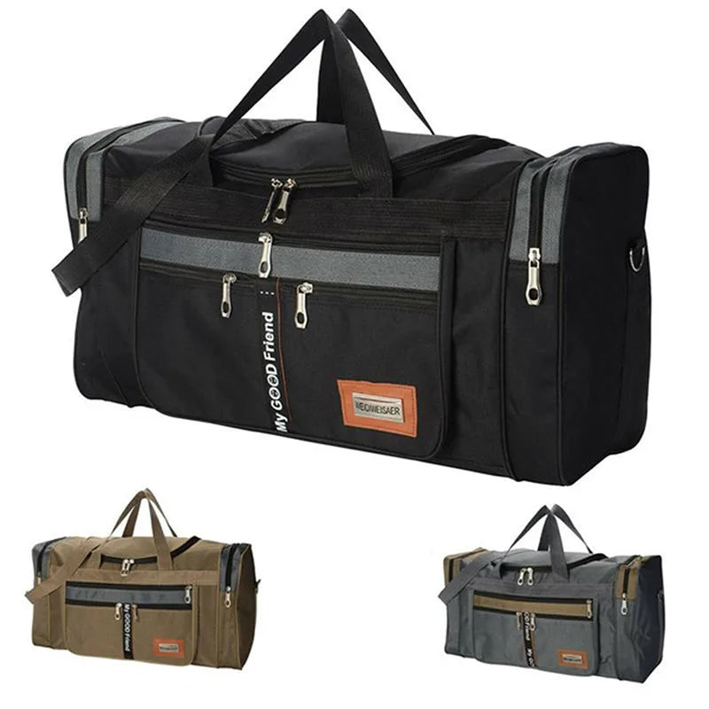 Canvas Men Travel Bag Large Capacity Portable Luggage Bags