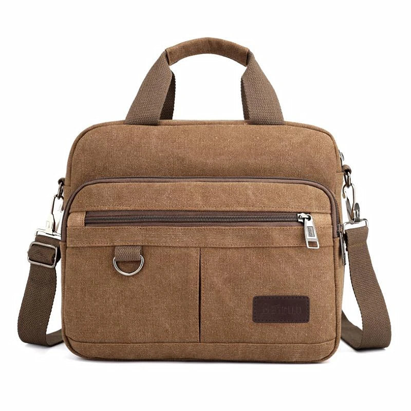 Canvas Vintage Shoulder Bag Crossbody Messenger Casual Business Travel Handbag