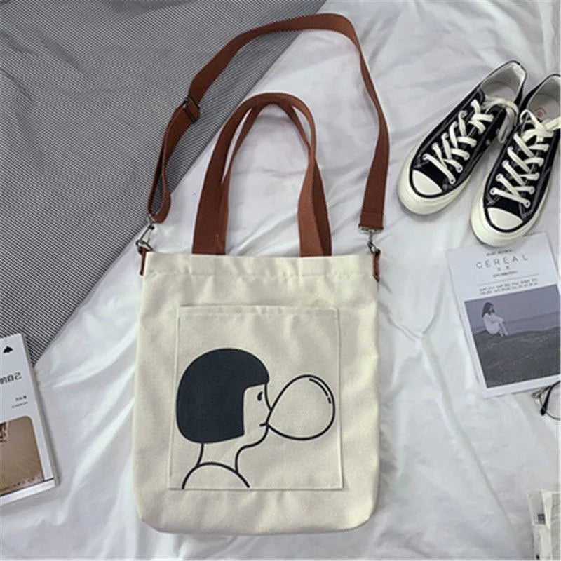 Harajuku Ulzzang Japanese Canvas Messenger Bag