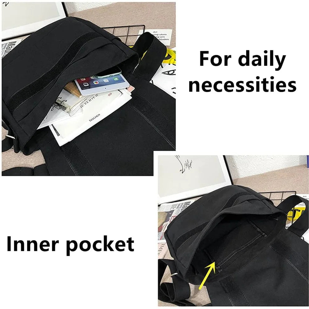 Canvas Messenger Travel Bag Casual Storage Handbag