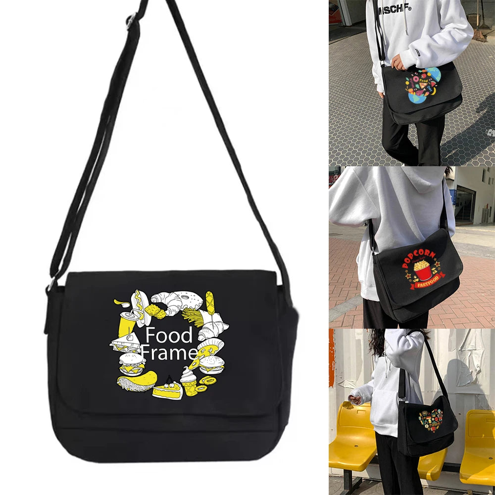 Canvas Messenger Travel Bag Casual Storage Handbag