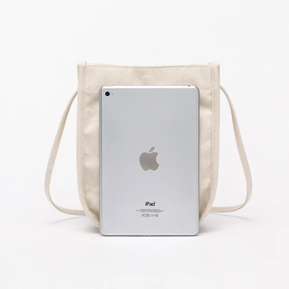 Canvas Messenger Bag Female Student Art Small Square Bag
