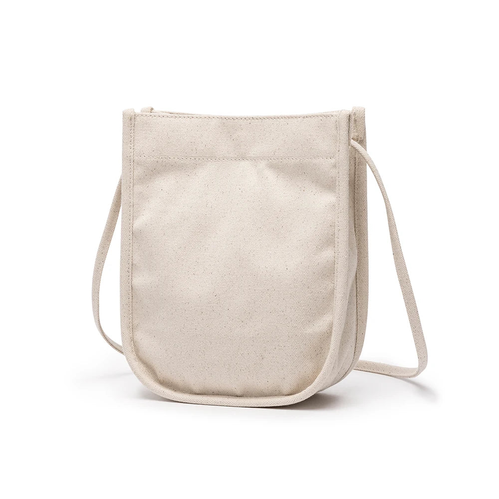 Canvas Messenger Bag Female Student Art Small Square Bag