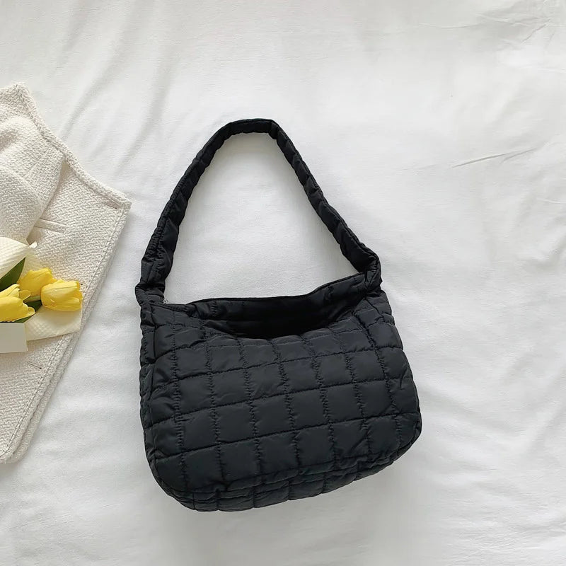 Canvas Nylon Crossbody Bag For Women Portable Casual Shoulder Messenger Bag
