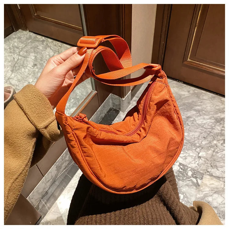 Nylon Crossbody Bag for Women Large Capacity Tote Lady Travel Shopper