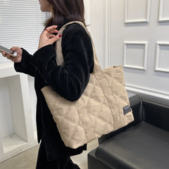 Canvas Shopper Shoulder Bag Soft Cotton Shopping Totes Handbags Sac