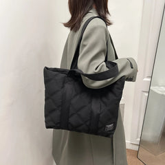 Canvas Shopper Shoulder Bag Soft Cotton Shopping Totes Handbags Sac