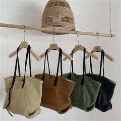 Canvas Shoulder Bag Large-capacity Handbag Shopping Bag