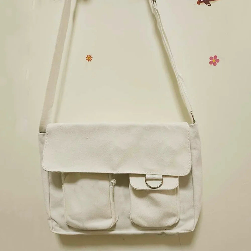 Canvas Shoulder Bag Student Postman Female Wear-resistant Bag