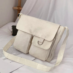 Canvas Shoulder Bag Student Postman Female Wear-resistant Bag