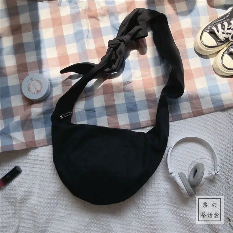 Canvas Shoulder Bag Women Hobo Crossbody Handbag Large Capacity Shopping Bag
