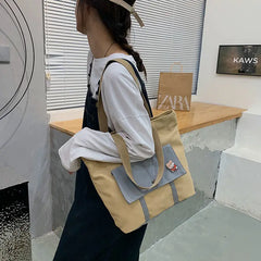 Canvas Shoulder Bag for Women
