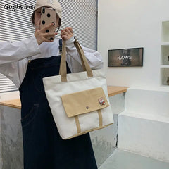 Canvas Shoulder Bag for Women