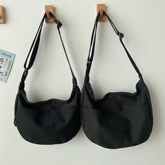 Canvas Shoulder Bags Women Solid Cross Body Large Capacity