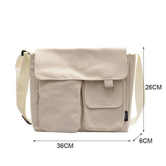 Large Capacity Canvas Shoulder Bag for Women & Men
