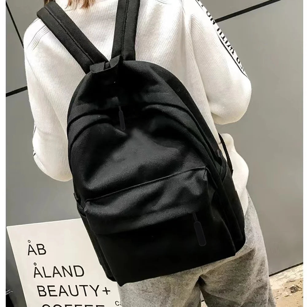 Canvas Unisex Backpack Travel Bag for Students and Women