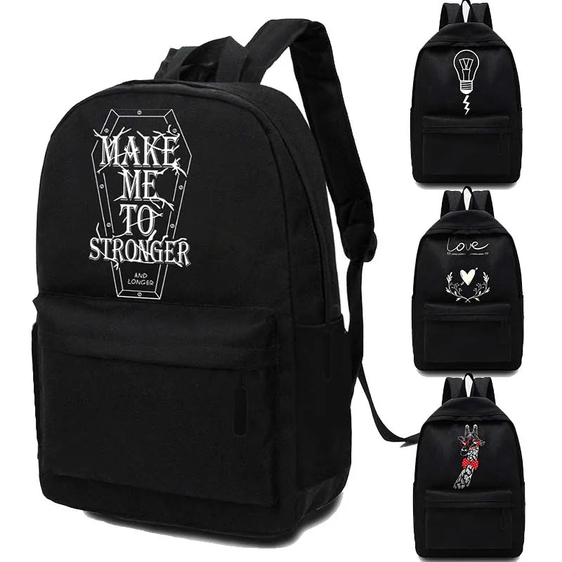 Canvas Unisex Backpack Travel Bag for Students and Women