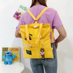 Canvas Shoulder Bag Large Capacity Folding Tote Bag
