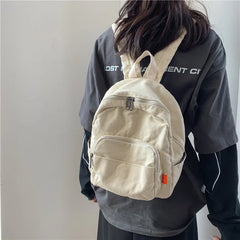 Canvas Women Small Backpack Vintage School Mini Backpack