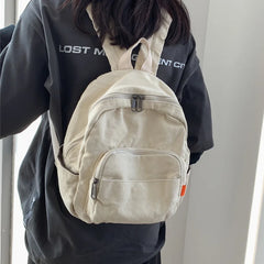 Canvas Women Small Backpack Vintage Feminina School Mini Backpack