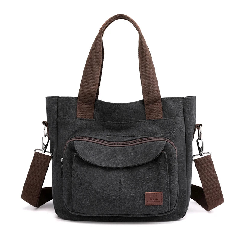 Canvas Women's Tote Bag Large Capacity Shoulder Handbag