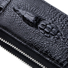 Leather Key Case for Men and Women, Large-capacity Double-layer Key Storage Bag