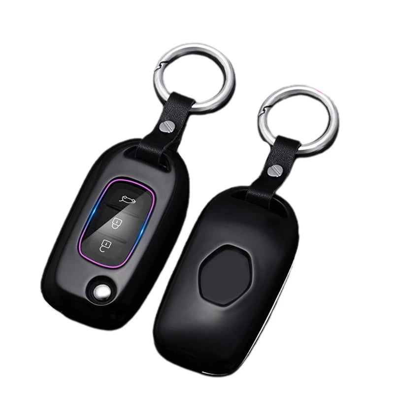 Car Key Fob Cover for Koleos Kadjar Key Case Protector Keychain
