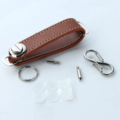 Smart Leather Keychain Car Key Pouch Wallet Holder