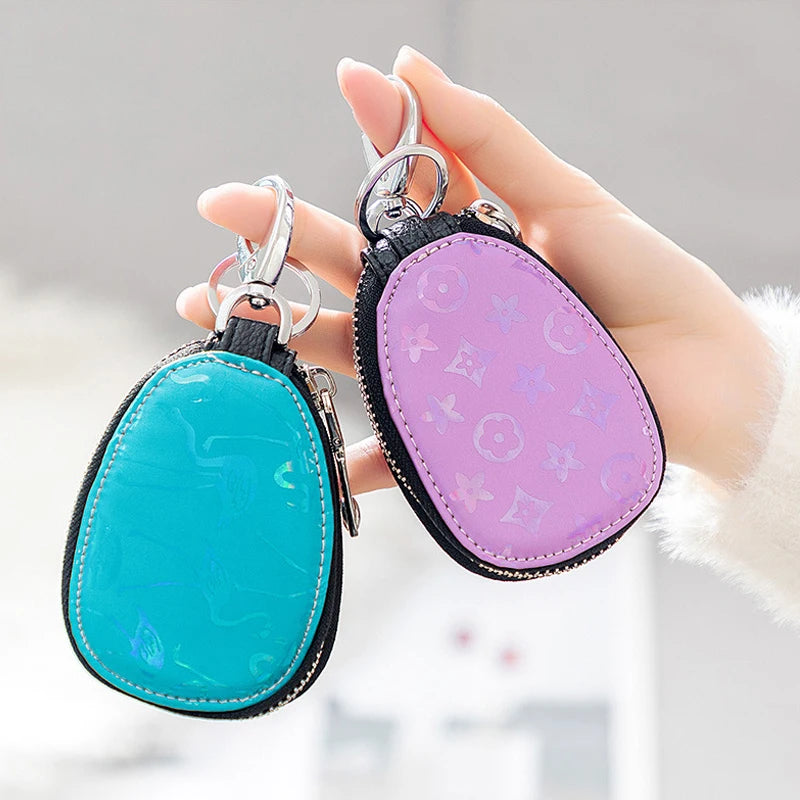 Cute Cartoon Car Key Bag Set for Women Compact Storage