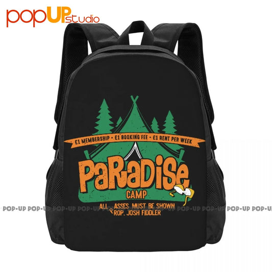 Paradise Camp Backpack Large Capacity Bookbag Swimming Storage Bag