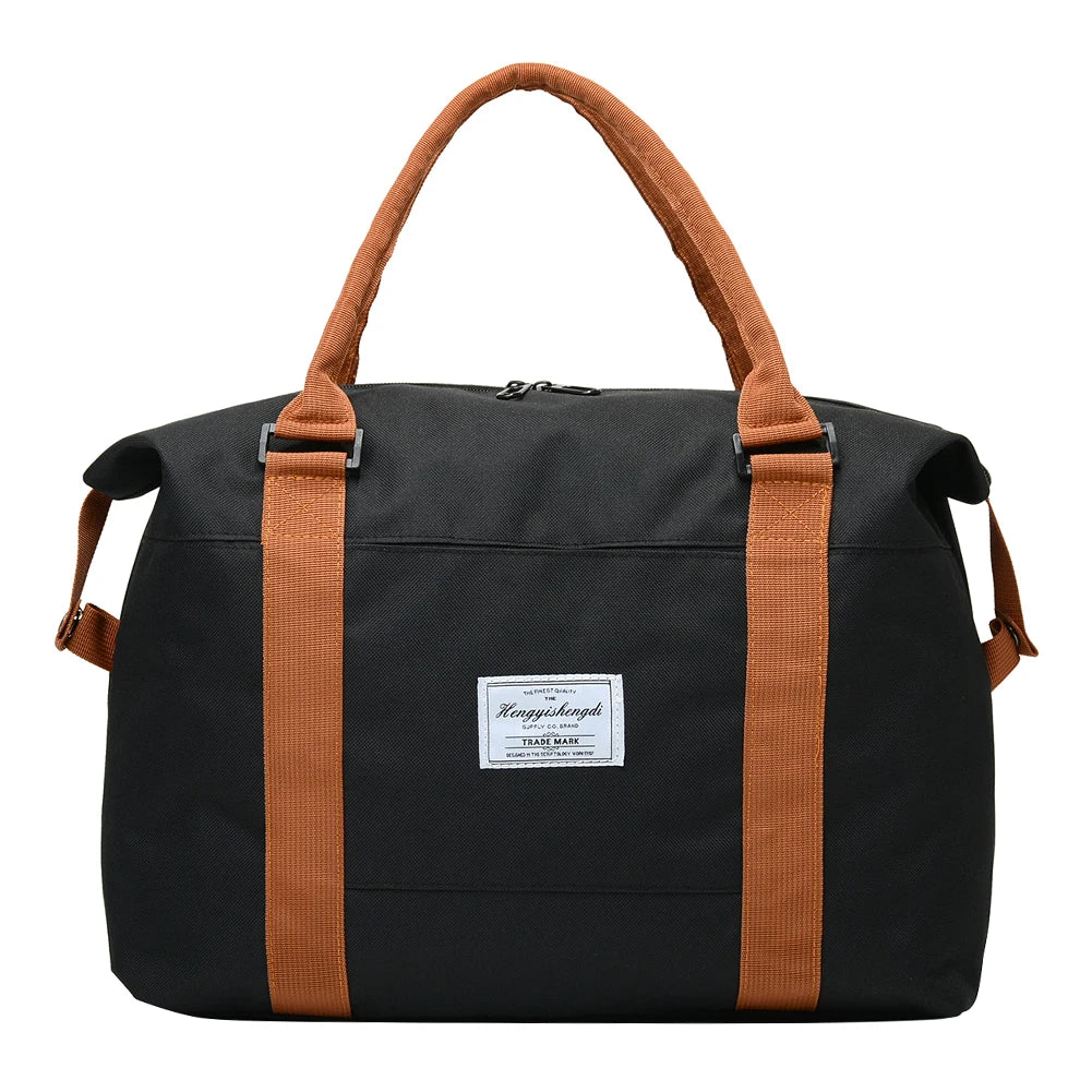 Large Capacity Sports Gym Bag Waterproof Travel Handbag Zipper Pocket