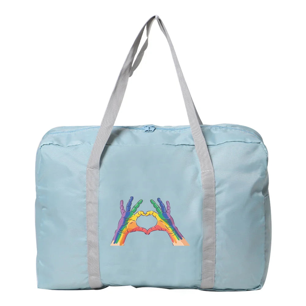 Love Printed Travel Bag Duffle Weekend Bag Organizer