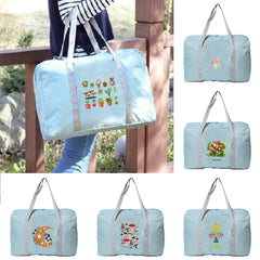 Foldable Grocery Organizer Mushroom Duffle Handbag