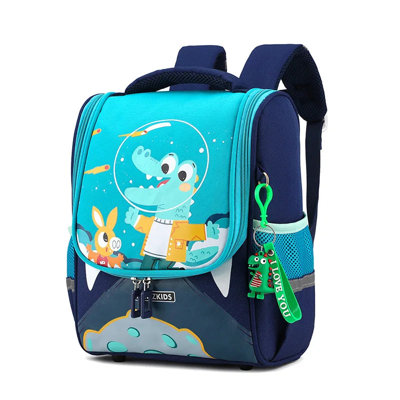 Cartoon Dinosaur Kindergarten Backpack Cute Girls Boys Schoolbag